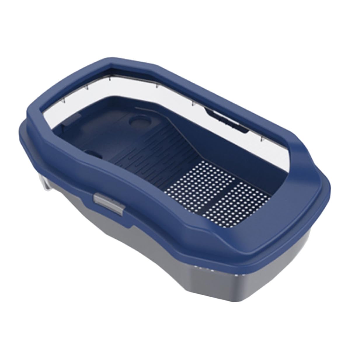 CRAFTHROU Tartarughiera Tartarughe Solare Doppia in Plastica Blu Resistente all'Usura Facile da Pulire per Riposo e Deposizione Uova