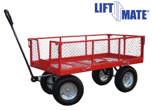 Large LiftMate Garden Trailer With Folding Sides (Heavy Duty, 350kg capacity)
