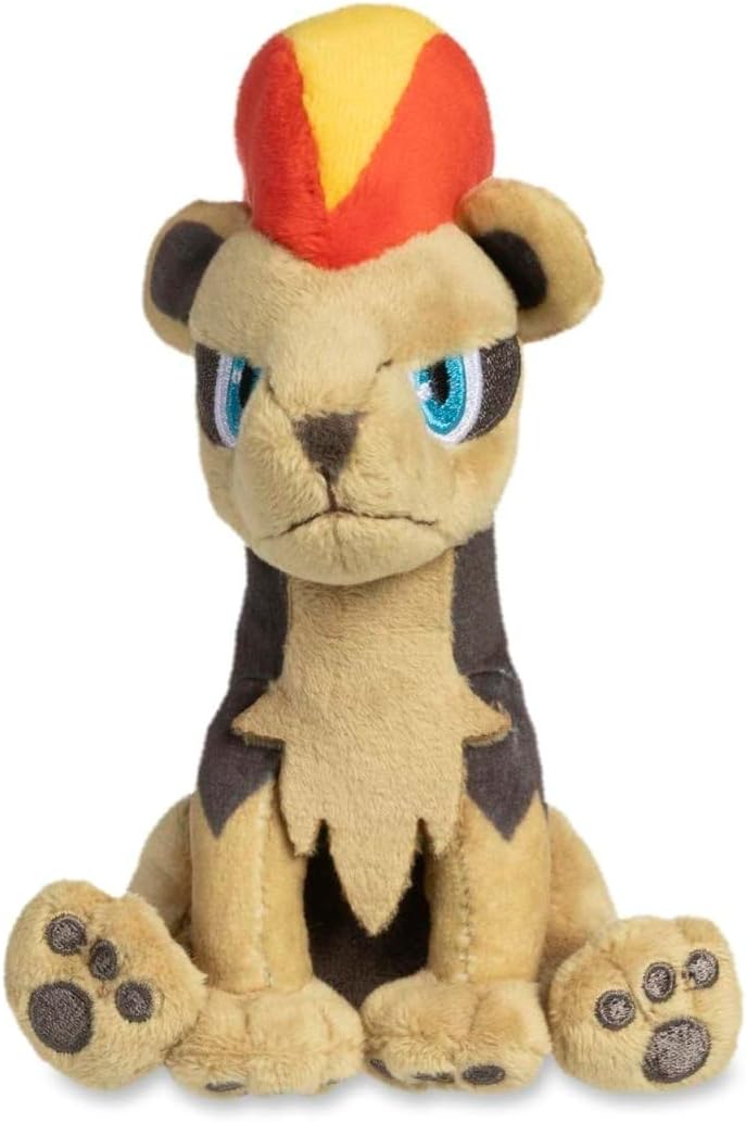 Pokémon Center: Pyroar (Female) Sitting Cuties Plush, 5 ¾ Inch