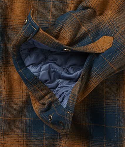 Image of Legendary Whitetails Mens Thermal Lined Shirt Jacket Plaid Flannel Polyfill Insulated Shacket