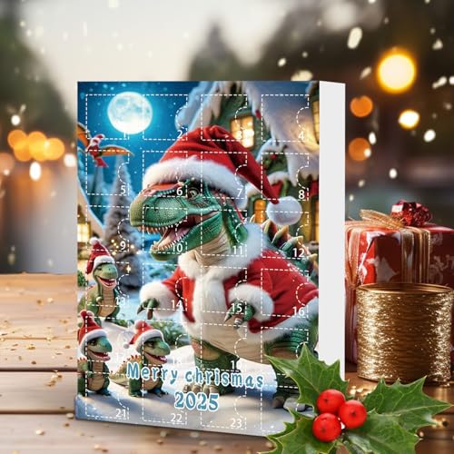 Ađveńt Càŕ- 26cm Acrylic Countdown Calendar | Christmas Countdown Calendar with 24 Black Dragon Ornaments | Festive Acrylic Keepsake for Tree, Window, Wall & Living Room Holiday Decor - Image 3