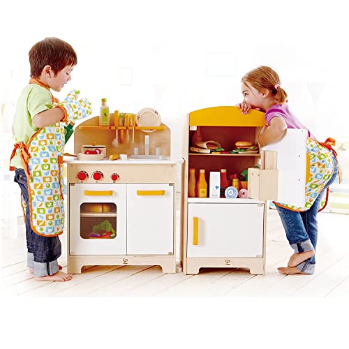 image for Hape Gourmet Kitchen Kid's Wooden Pretend Play Kitchen Set |Sink, Stov