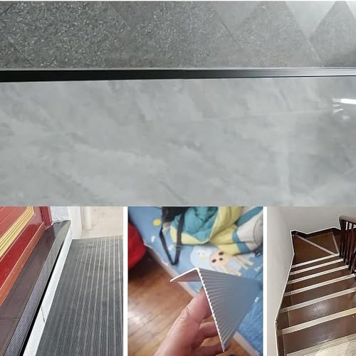 Borde de escalera de metal para escalones de terrazas y portales interiores 6