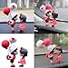 Whimsically Kiss Car Decoration Adorable Lover Embraces Miniature Statue Resin Couple for Dashboard Display and Gifting