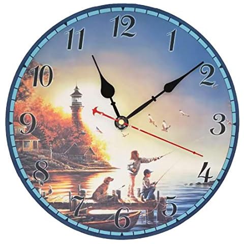 Reloj de Pared VieVogue Estilo Toscano Vintage sin Tictac Cover