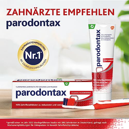 Fluoridfreie Zahnpasta Parodontax Classic für gesundes Zahnfleisch