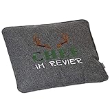 Große Sitzfläche: Das Kissen ist 40cm x 40cm groß und passt auf jeden Stuhl und jede Sitzbank.