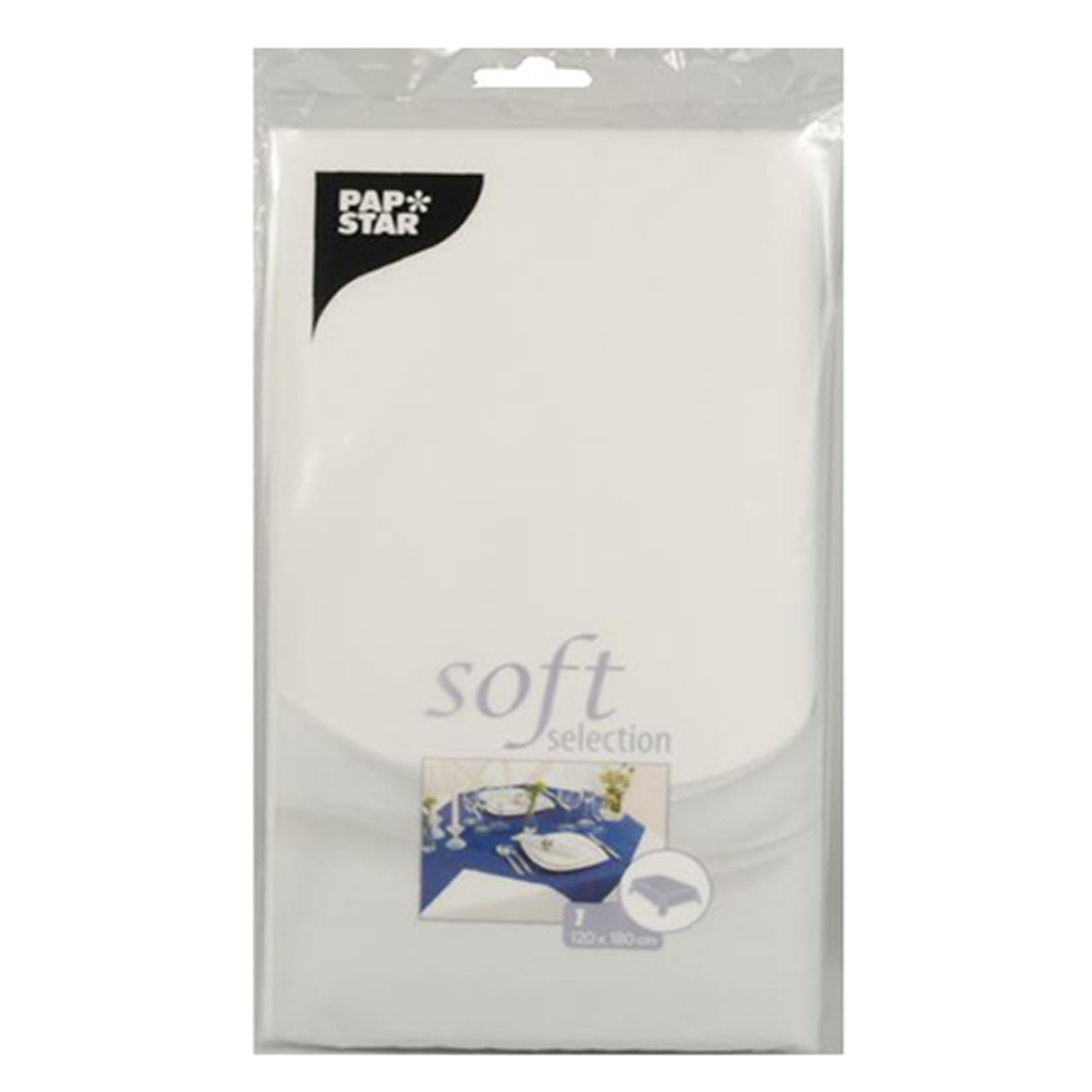 10 Delgado Manteles de papel 240 cm x 140 cm Blanco (82300)