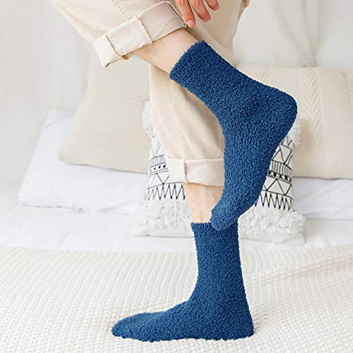 Mens Fuzzy Socks, Warm Winter Fluffy Cozy Slipper Fleece Socks for Men4