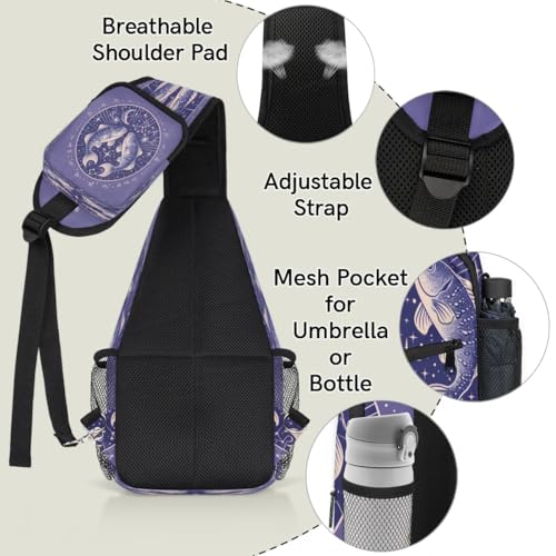 Bolso bandolera unisex de poliéster para viaje y senderismo miniatura 4