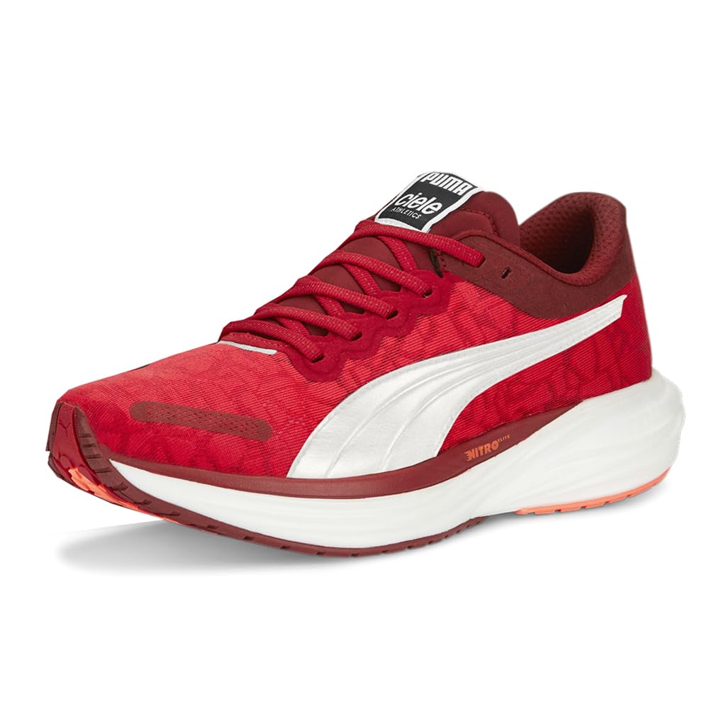 PumaMens Ciele X Deviate Nitro 2 Running Sneakers Shoes - Red