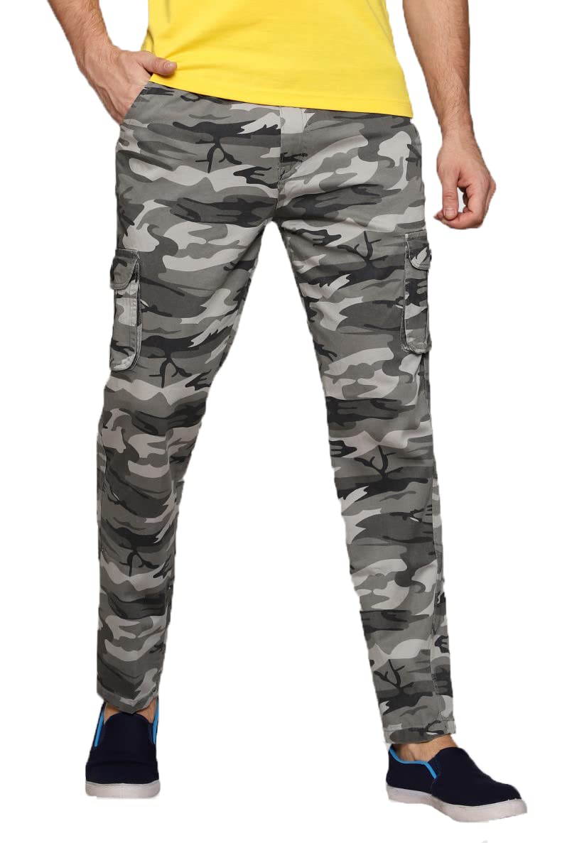 adbucks Men's Regular Fit low Rise Cargo Pant-picture-52