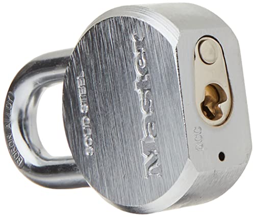 Master Lock Padlock, Solid Steel Lock, 2-1/2 In. Wide, 930Dpf #TOP3