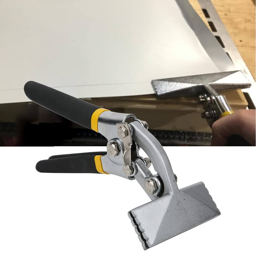 Sheet Metal Tools, 3. 15in Metal Sheet Bending Pliers, Manual Sheet Metal Clamp Seamer Non- Slip Handle Seaming Pliers