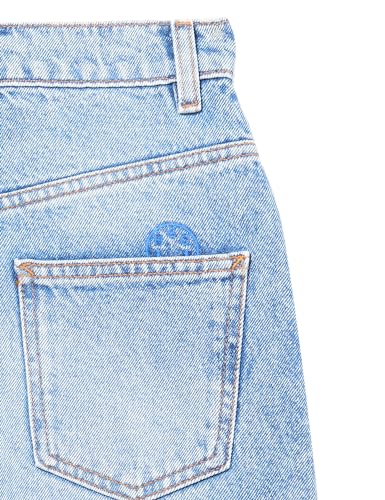 HUGO Women's Mid Length Ripped Denim Skirt4