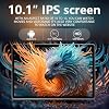 Crelander 10.1 Inch Android 15 Tablet, 12GB+128GB Android Tablet, 5000mAh Battery, 1280x800 Touchscreen, 5G WiFi/Bluetooth, Bundle with Case, Keyboard, Mouse & Stylus (Blue)