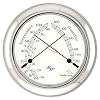 MASTER-MARINER Patriot Collection, Nautical Windlass Gift Set, 5.85 Diameter Time & Tide Clock and Comfort Meter Instruments, Chrome Finish, Ivory Patriot dial