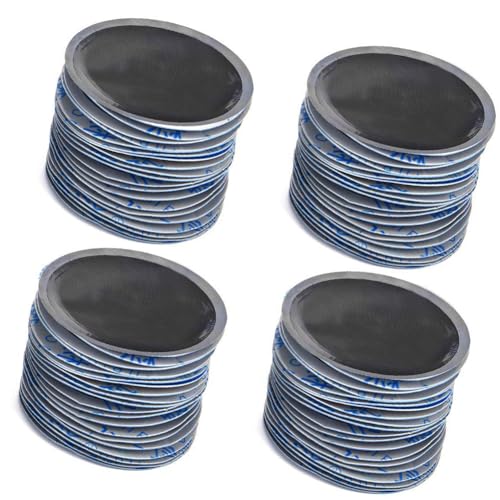 Patchs tubeless pour pneus : boîte de 80 pièces ronds en caoutchouc pour crevaison de 2-1/4"