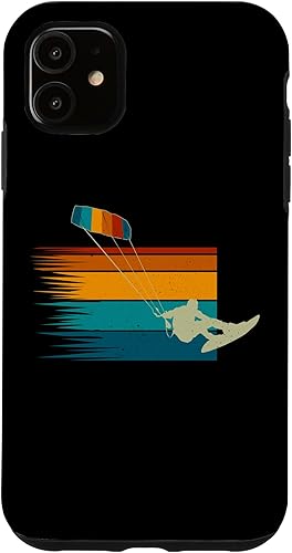 Miniatura 1 de iPhone 11 Kitesurfer Kiteboard Kitesurfing Vintage-Surf Kitesurf Case