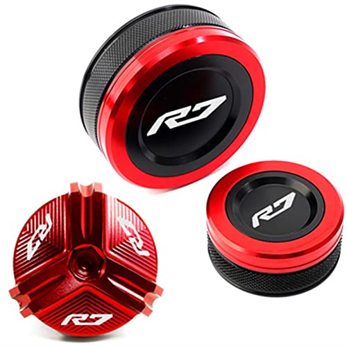 Bouchon YZF R7 et couvercles de fluide de frein pour moto 2021-2022 Rosso