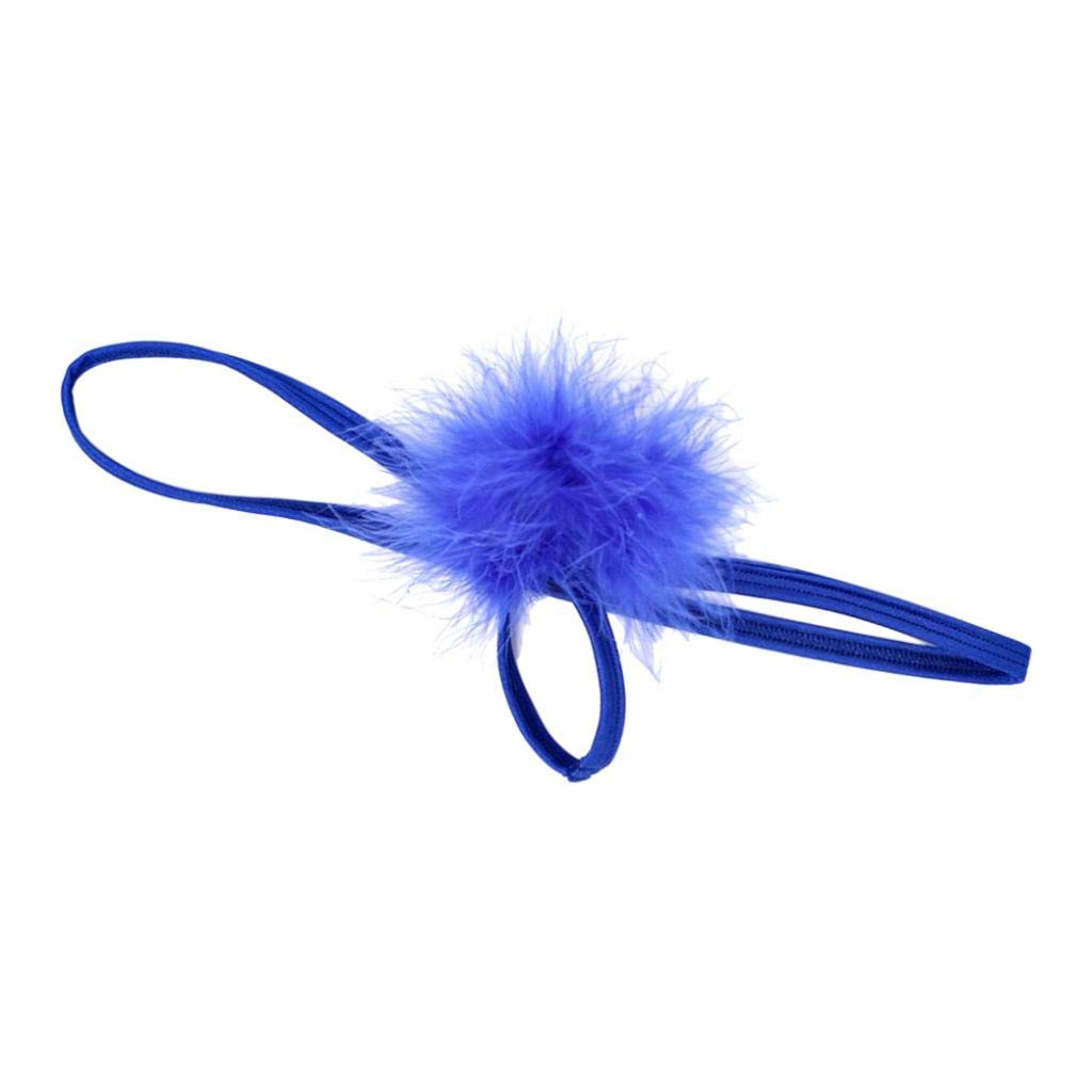 jazzy pearls Men Plush T-Back Underwear Low-Rise G-String Thong Briefs Royal Blue|Clothing Shoes & Accessories | Mens Clothing | Underwear-picture-21