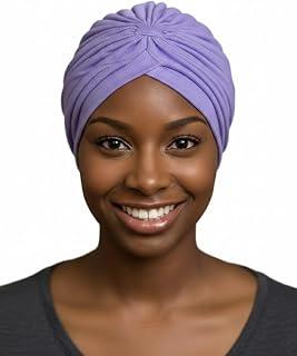 DONNA Spandex Turban for Women – Breathable Sleep Cap, Stretchy Non-Slip Full Head Wrap for Yoga, Gym, & Hair Loss