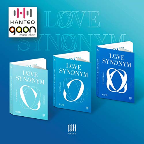 Kakao M Wonho- Love Synonym #2 Right for Us [Ver.1+Ver.2+Ver.3 Full Set] (1st Mini Album Part.2) [Pre Order] 3CD+3Photobook+Others with Tracking, Extra Decorative Stickers, Photocards