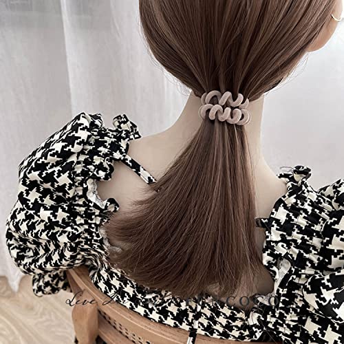 Grutyopkn Hair Ties, Velvet Spiral Hair Ties,4 Pack Elastic Hair Ties thumb #5