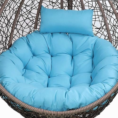 Cojín colgante para silla, cojín grueso para hamaca con funda lavable para sillas columpios al aire libre