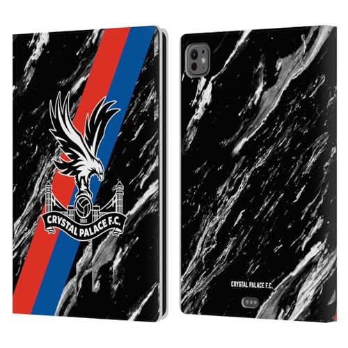 Étui Portefeuille Cuir iPad Pro 11 M4 M5 2024 2025 Crystal Palace FC Marbre Noir Antichoc