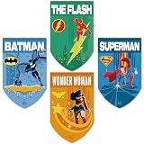 Heroes League Wall Banners, Set of 4 Super Heroes Flags Hanging Flags Banner, Indoor or Outdoor Party Decoration (4pcs-Style 2)