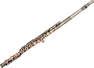 Flute 16 closed-hole flute musical instrument white copper nickel-plated flute beginner grade examination bronze color flute instrument