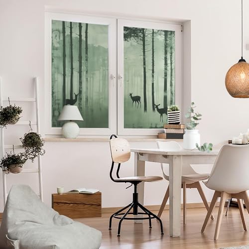 Vinilo decorativo plegable para privacidad en ventanas 17.7x23.6 in x 2 piezas miniatura 5