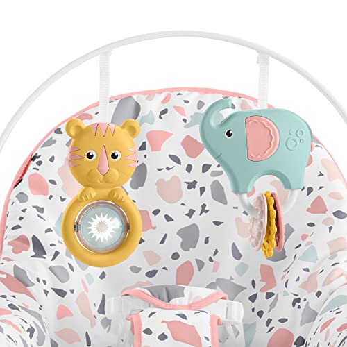 Fisher Price Cadeirinha Descanso Relaxante Rosa, Cadeira para bebê em Estágio de desenvolvimento, co