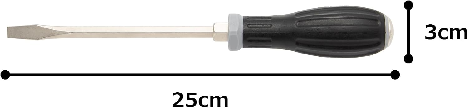 TONE Power Grip Screwdriver (Go Through Type) PGMD-150 Gray (-)1.2x8.0