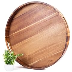 22" Round Tray - Acacia