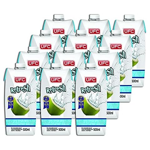 UFC Reines Kokoswasser 100% Pure Kokosnusswasser Thailand 500 ml 12 Pack Cover