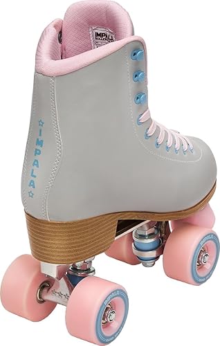 Miniatura 3 de Impala Rollerskates Impala Quad Skate para niña (niño grande y adulto) gris ahumado 6 (hombre 4 de EE.UU., mujer 6) M
