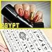 3D Egyptian Pharaoh Lotus Nail Stickers 4Pcs for Acrylic Nails Art Self Adhesive Celestial Trippy Luxury Designs Gold Nail Jewels Evil Eye Metallic Charm Zodiac Glitter Chakra Old English Anime Decals