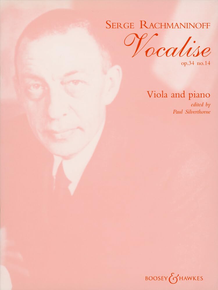 Vocalise: op. 34/14. Viola and Piano.