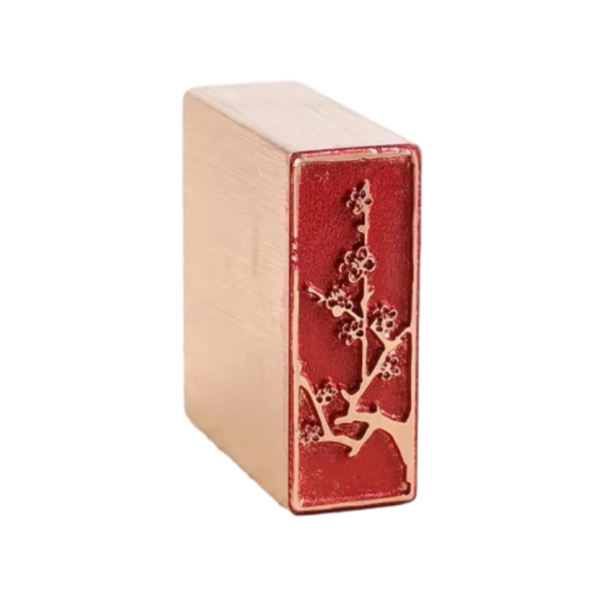 Chinese Traditional Brass Seal,Plum Blossom, Orchid, Bamboo, Chrysanthemum Stamp (Plum)