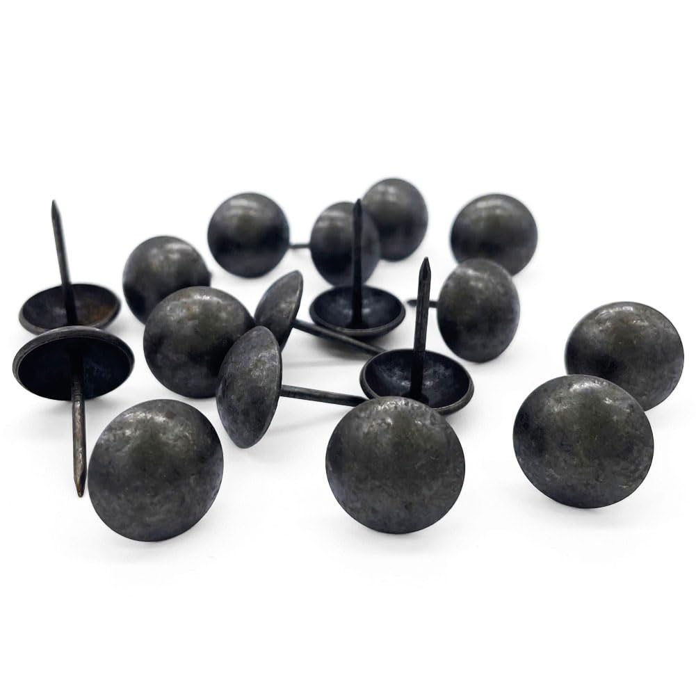 Clous d'ameublement noirs 16mm anti corrosion pour fixer durablement vos décorations sans rouiller