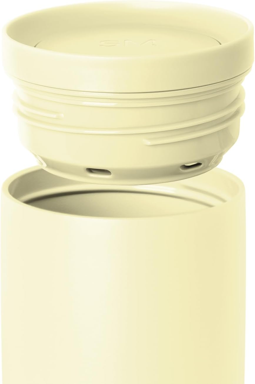 Simple Modern Travel Coffee Mug Tumbler with 360° Lid | Ceramic-Lined Insulated Stainless Steel Cold Brew Iced Coffee Cup | Gifts for Women Men Her Him | Voyager Signature | 16oz | Buttercup - Image 3