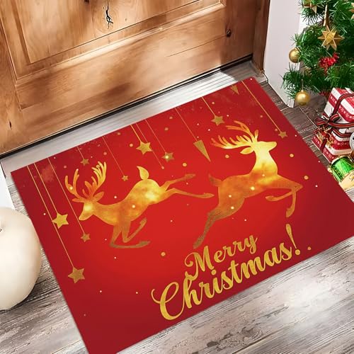 �S�[���f�����C���f�B�A�h�A�}�b�g 50 x 80 cm�A����\�A�����p�A����~�ߕt���A������L���b�`����t�����g�}�b�g�A�N���X�}�X�e�[�}�̋z�������փ}�b�g�A�y�b�g�⌢�p - ���b�h