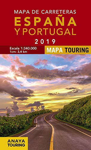 Mapa de Carreteras de Espa�a y Portugal 1:340.000, 2019 (Mapa Touring)