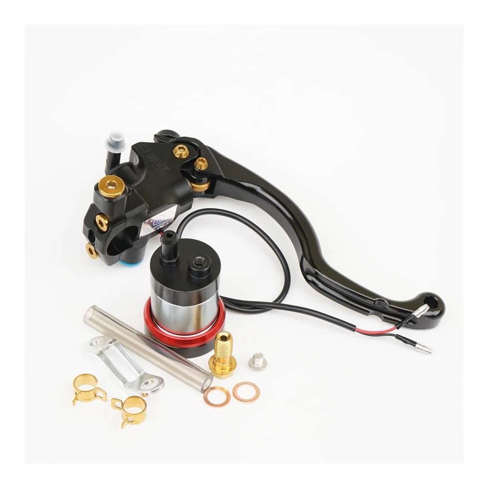 VghkDFCFH Motorcycle Clutch Lever Master Cylinder Brake Hydraulic Clutch Lever Universal 22mm for Ho&nda for Ya&maha for Aprilla for B&M&W Bike(Black Right)