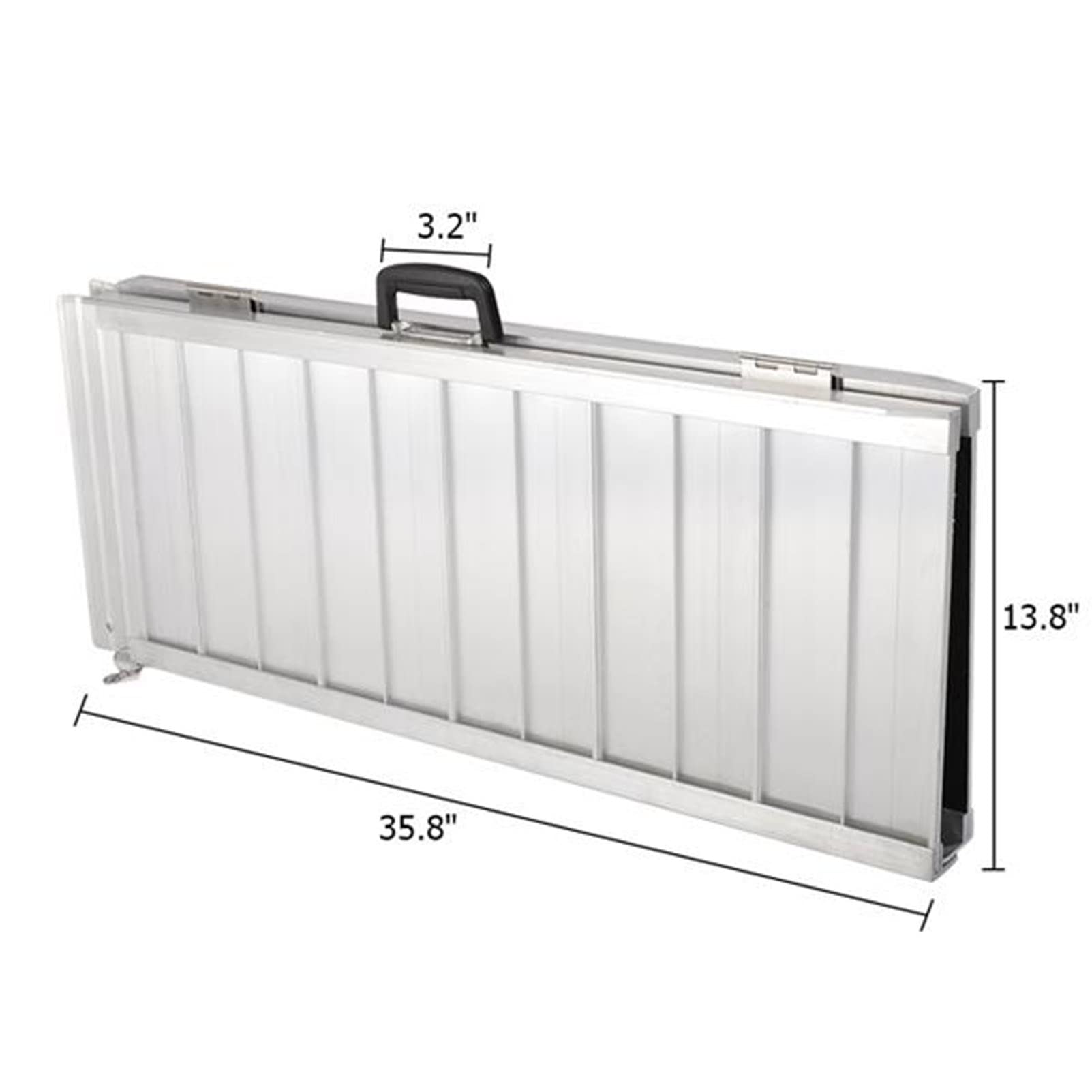 Rampa krawężnikowa na podjazd, rampa progowa, 4FT/3FT Rampa do wózków inwalidzkich, składana przenośna rampa mobilna ze stopu aluminium dwuczęściowa do skuterów do krzeseł rotelowych