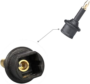 Alfais 4430 Toslink to Mini Toslink Adapter Converter