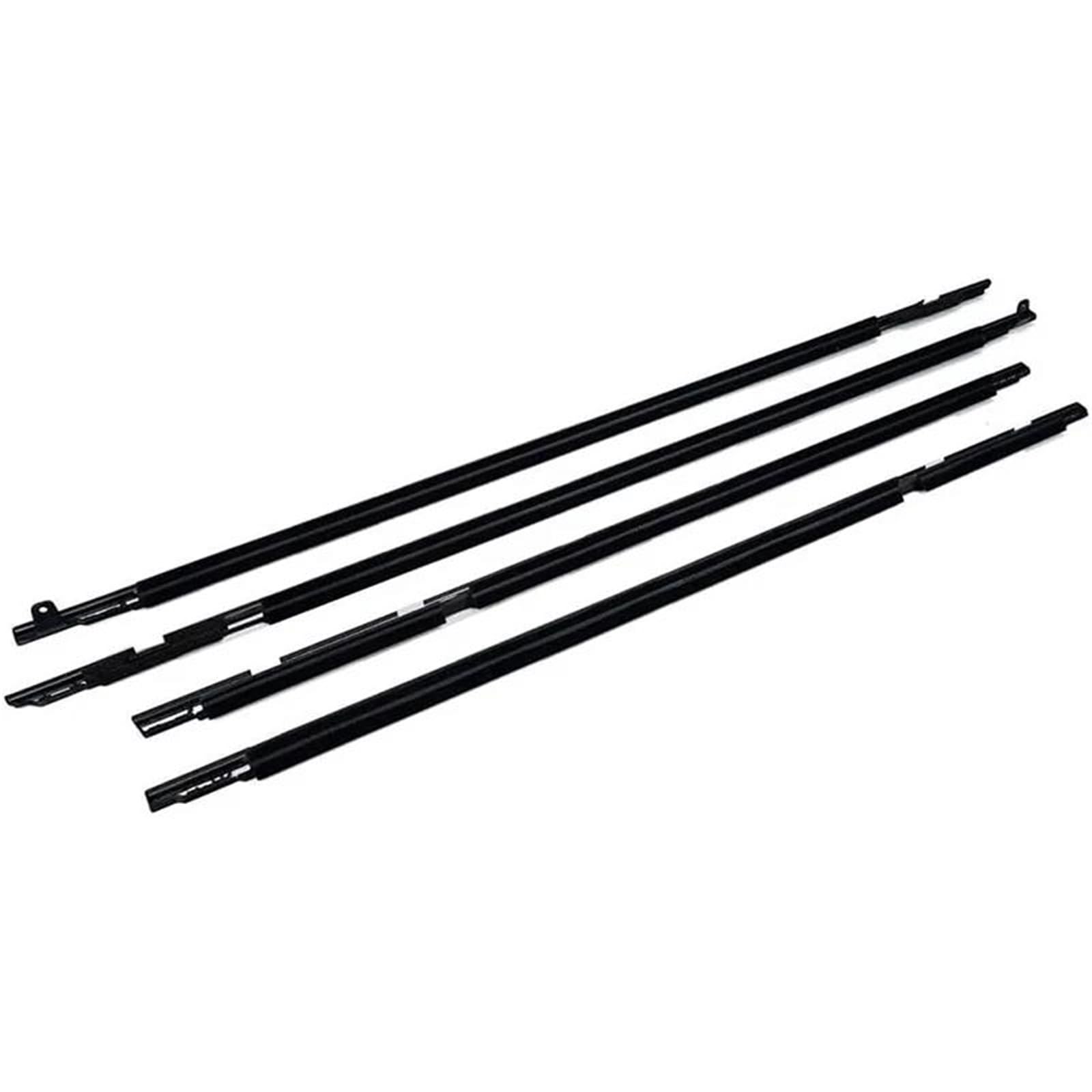 Trfbd Black 4Pcs Window Moulding Trim For Lexus Lx450 1990-1998 Weatherstrip Seal 75710-60021 Rubber(Black)