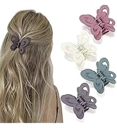 ATODEN Butterfly Hair Clips for Women 4Pcs Claw Clips for Thin Hair Clips for Girls Medium Hair C...